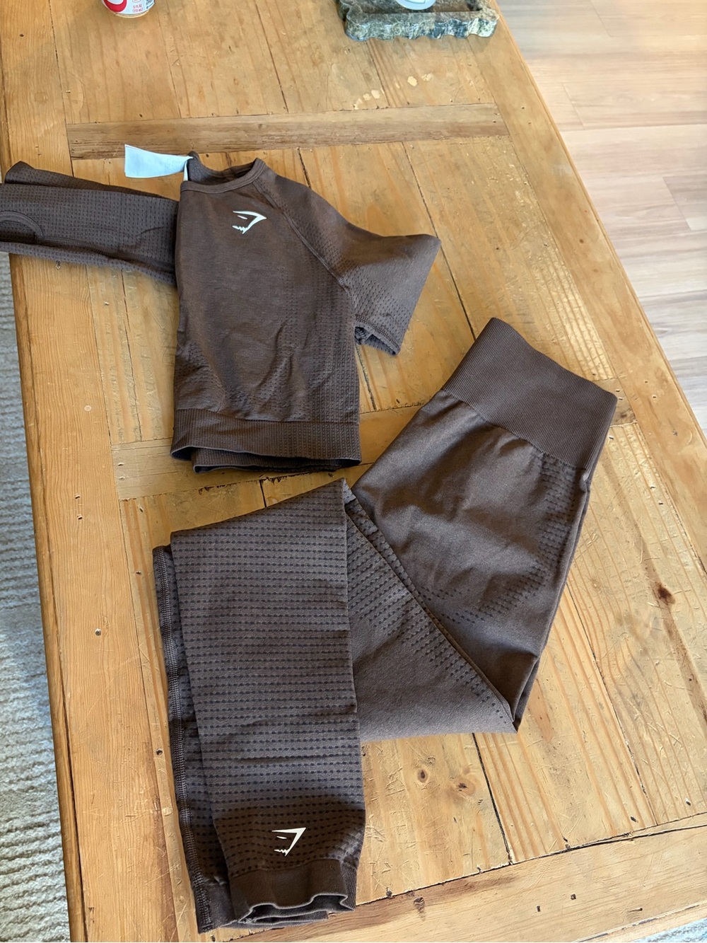 NEW gymshark set brown